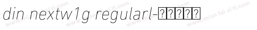 din nextw1g regularl字体转换